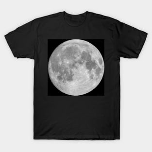 Full moon on black sky background T-Shirt